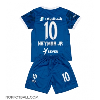 Billige Fotballdrakt Al-Hilal Neymar Jr #10 Replika Hjemmedraktsett Barn 2024-25 Kortermet (med bukser)
